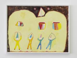 Vue de l’exposition J’aime le rose pâle et les femmes ingrates de Sarah Tritz et 29 artistes invité.e.s, Centre d’art contemporain d’Ivry – le Crédac, 2019. Sarah Tritz, Le Cirque, 2019. © Sarah Tritz / ADAGP, Paris, 2019. Photo : André Morin / le Crédac.