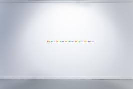 ROJVBIVORAELNIUAUREDOGNNTUILEGEGEEOT, 2020, peinture acrylique sur le mur © Detanico Lain, Production CRP/. Photo : Mathieu HAREL VIVIER ROJVBIVORAELNIUAUREDOGNNTUILEGEGEEOT, 2020, peinture acrylique sur le mur © Detanico Lain, Production CRP/. Photo : Mathieu HAREL VIVIER