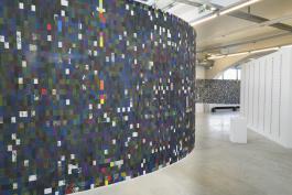Aline Veillat, "Impression d’interdépendances" (détail), 2019 Vue de l'exposition "Se suspendre aux lendemains", 2019 © La Kunsthalle - photo : Sébastien Bozon