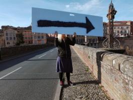 Deana Kolencíková, The arrow to Cantepau, 2017, photo Thomas Boudineau