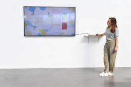 Eux et nous, site internet. Vue de l'exposition «"Eux" et "nous"› ce qui nous rassemble, ce qui nous sépare», Clémence de Montgolfier, CAC Brétigny, 2019. Photo- © Béryl Libault