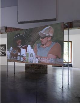 Imbizo Ka Mafavuke, Uriel Orlow Vue de l'exposition Theatrum Botanicum : The memory of trees - Parc Saint Léger Centre d'art Crédit photo : Aurélien Mole