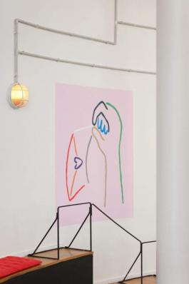 Louise Aleksiejew et Antoine Medes, «Don’t be a stranger!» (lettre), vue d'exposition, Théâtre Brétigny, 2019. Coproduction CAC Brétigny—Théâtre Brétigny. Photo- © Aurélien Mole.