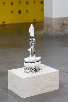 Nemésis, Alexandre&Florentine Lamarche-Ovize, 2017 Vue de l'exposition Les motifs sauvages - Parc Saint Léger Centre d'art Crédit photos : Aurélien Mole