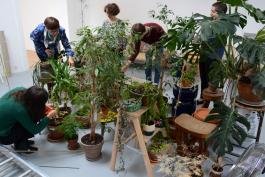 Montage de "La Permanence", septembre 2017. Image : Mathilde Assier 