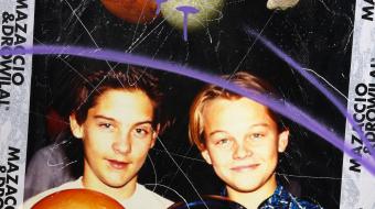 Tobey and Leo de la série Iconology, bombe de peinture et Tipp-ex sur tirage chromogène, 2018 Mazzaccio & Drowilal
