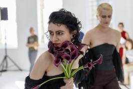 New Noveta, Alukah Abad, 2019 (featuring Vindicatrix, avec création de Miranda Keys et costumes par Xenab Lone), performance dans le cadre de l’exposition Digital Gothic, CAC-La synagogue de Delme, 2019. Photo: O.H. Dancy.