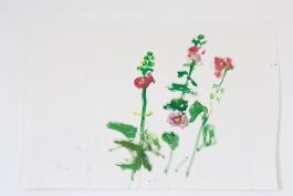 Damien Cabanes, Roses trémières, Crédit photo Vincent Blesbois