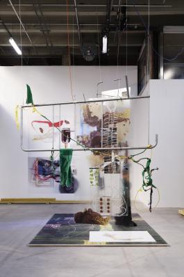 Vue de l’exposition de Julien Creuzet, Palais de Tokyo, 2019. Courtesy de l'artiste. Photographie © Aurélien Mole