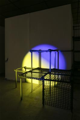 Vue de l’expositio « À la vague suivante que la suivante efface », Élisa Pône, BBB centre d’art, 2021. Commissaire : Marie Bechetoille. Photo : Edouard Decam.