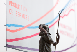 Victoria Klotz, « Retour des champs » , 2018, vue de l'exposition « Provisions de voyage »,centre d’art Le Lait, © Yohann Gozard