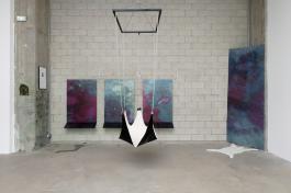 Vue de l’exposition collective Position latérale de sécurité, Bétonsalon - Centre d’art et de recherche, Paris, 2019. Hamid Shams, Comfort Zone (détail), 2019.  Image © Aurélien Mole.