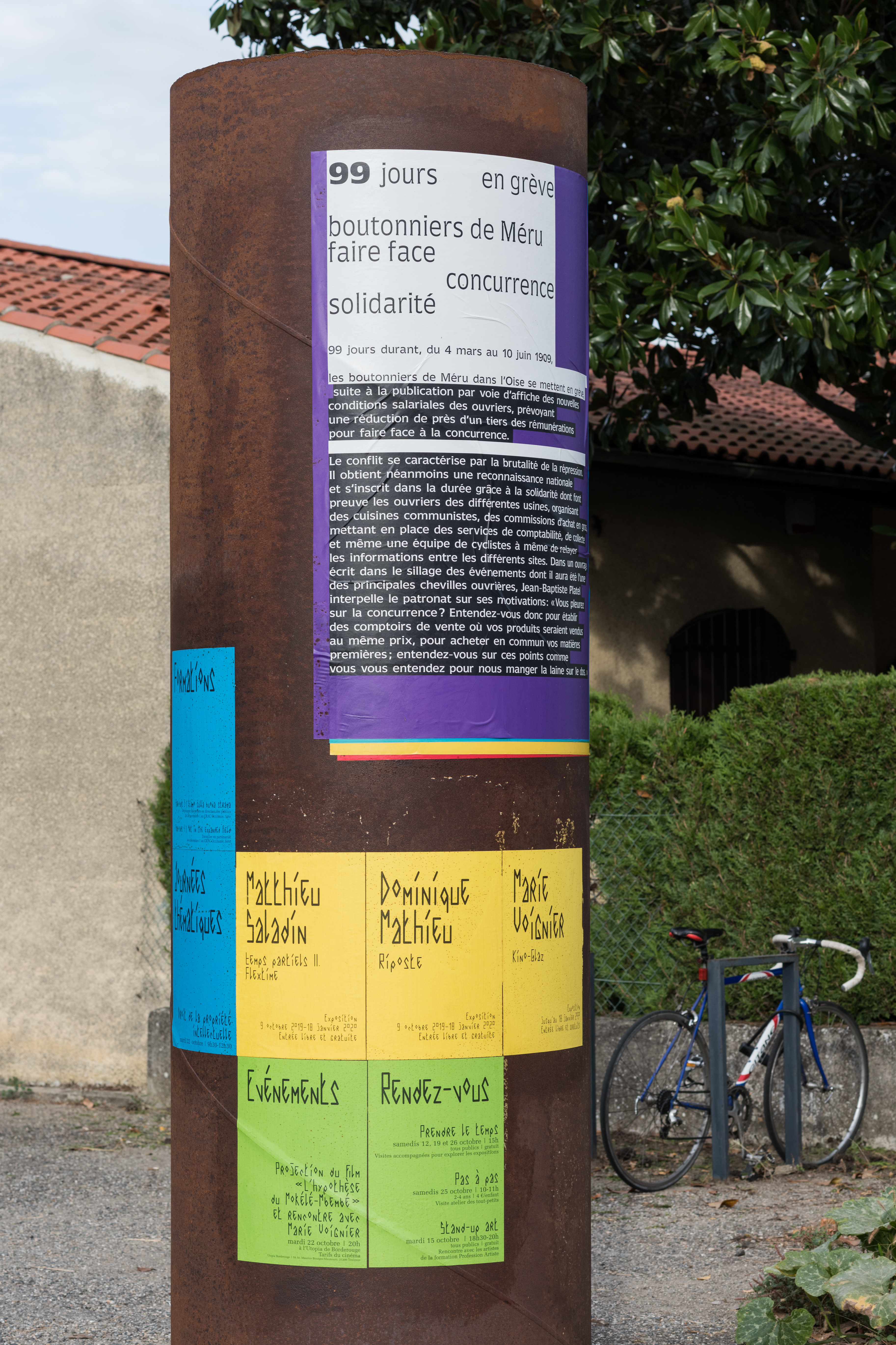 Matthieu Saladin, Le nombre du besoin, 2019. Production : BBB centre d’art, Toulouse. Graphisme : Huz & Bosshard. Dominique Mathieu, Fût, 2019. Vue de l’exposition de Matthieu Saladin «Temps partiels II. Flextime » et de Dominique Mathieu « Riposte » au BBB centre d’art, 2019. Curateur & crédit photo : Émile Ouroumov. Matthieu Saladin, Le nombre du besoin, 2019. Production : BBB centre d’art, Toulouse. Graphisme : Huz & Bosshard. Dominique Mathieu, Fût, 2019. Vue de l’exposition de Matthieu Saladin «Temps partiels II. Flextime » et de Dominique Mathieu « Riposte » au BBB centre d’art, 2019. Curateur & crédit photo : Émile Ouroumov.