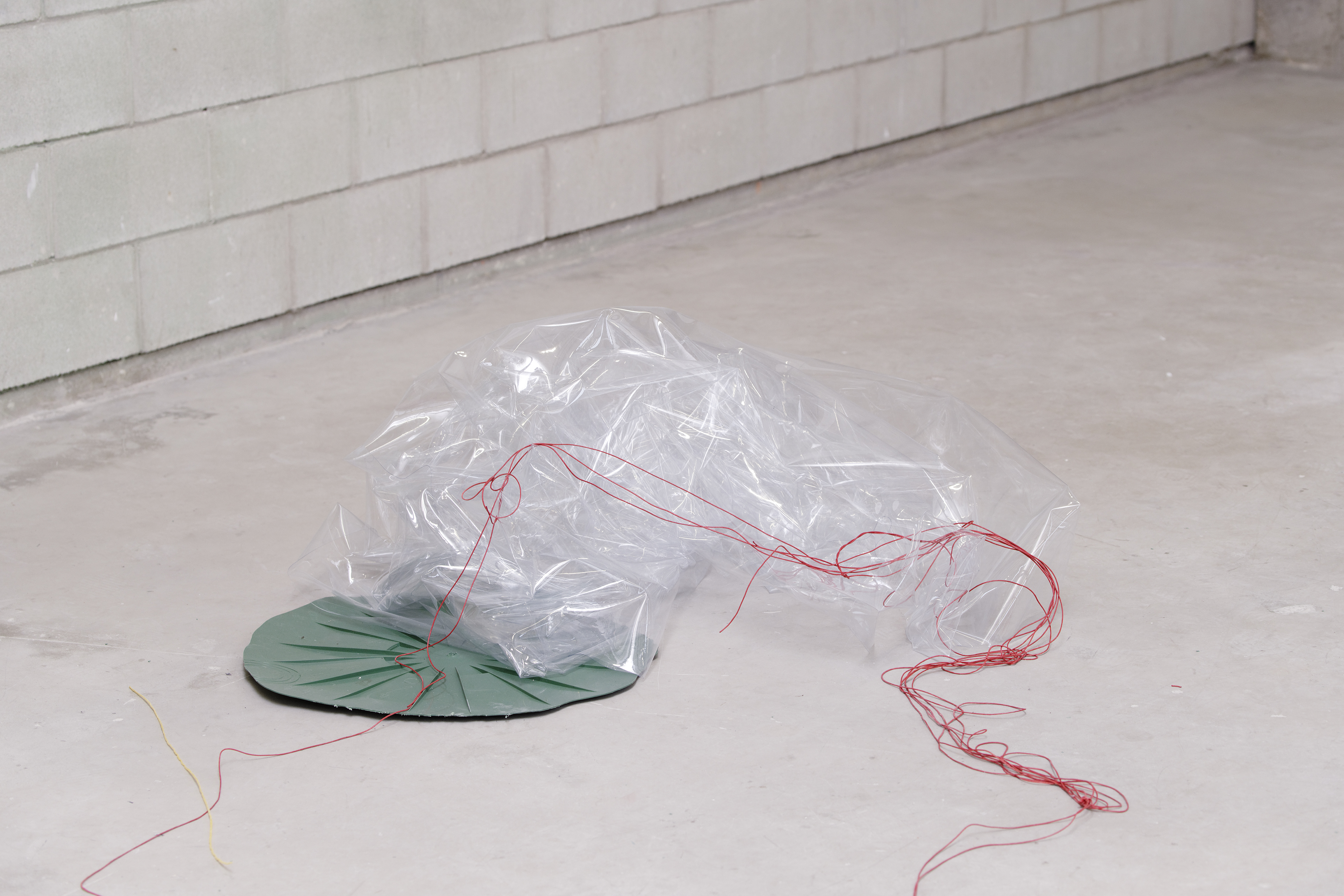 Vue de l’exposition de Julien Creuzet, La pluie a rendu cela possible (…) à Bétonsalon - Centre d’art et de recherche, Paris, 2018. Image © Aurélien Mole.