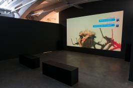 Basim Magdy, "New Acid", 2019 Vue de l'exposition "Un Paon et un Hippopotame se lancent dans un Débat Existentiel", 2019 © La Kunsthalle - photo : Sébastien Bozon
