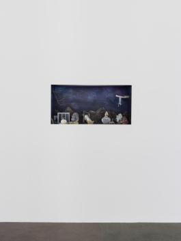 Vue de l’exposition Hugues Reip, L’Évasion, Centre d’art contemporain d’Ivry – le Crédac, 2018. Dreaming out of windows - d’après Joseph Cornell’s dreams, 18 décembre 1965, 2018. Courtesy de l’artiste. Photo : André Morin / le Crédac. © Hugues Reip / ADAGP, Paris, 2018.