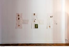 Jean Charles de Quillacq Vaness Vana Va Van, 2017 Intervention à l'acétone sur pages de magazines Série de 4 84 x 103 chaque Courtesy de l’artiste et de La Galerie Marcelle Alix Photo Pierre Antoine