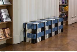 Laëtitia Badaut Haussmann DB/S 8, DB/S 9, DB/S 10, DB/S 11, DB/S 12, DB/S 13, DB/S 14, DB/S 15, 2016 Bois, carrelage Courtesy de l’artiste et Galerie Allen, Paris Photo : Pierre Antoine, 2016