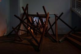 Virginie Yassef, Le château de l’araignée (projet Castor), 2013, courtesy galerie GP & N Vallois - Paris, Ferme du Buisson © Émile Ouroumov