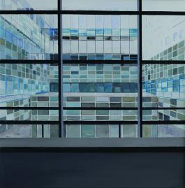 Anthony Vérot, Hôpital de Belfort, 2016, papier, gouache 52x52 cm. Crédit photo l'artiste.